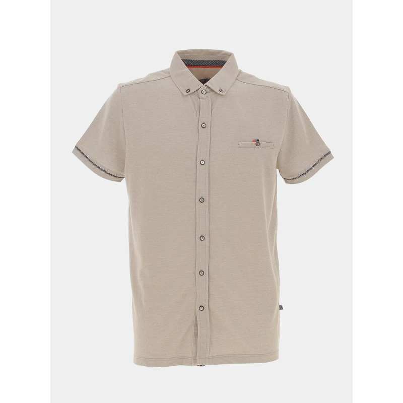 Chemise Légère Loomea Beige Homme - Benson & Cherry 3 Chemise Légère Loomea Beige Homme - Benson & Cherry