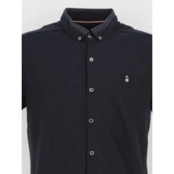 Chemise Légère Lune Bleu Marine Homme - Benson & Cherry -TEDDY Vetements Magasin chemise legere lune bleu marine homme benson cherry 3