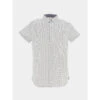 Chemise Manche Courte Bogy Blanc Homme - Deeluxe