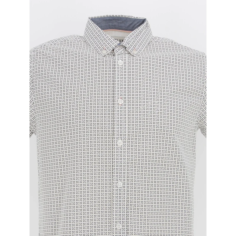 Chemise Manche Courte Bogy Blanc Homme - Deeluxe 5 Chemise Manche Courte Bogy Blanc Homme - Deeluxe – Image 3