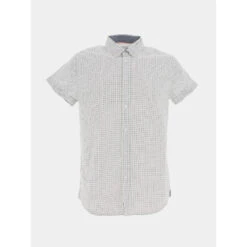Chemise Manche Courte Bogy Blanc Homme - Deeluxe