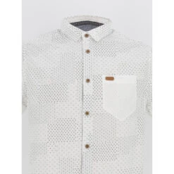 Chemise Manche Courte Ethnic Blanc Homme - Deeluxe -TEDDY Vetements Magasin chemise manche courte ethnic blanc homme deeluxe 2