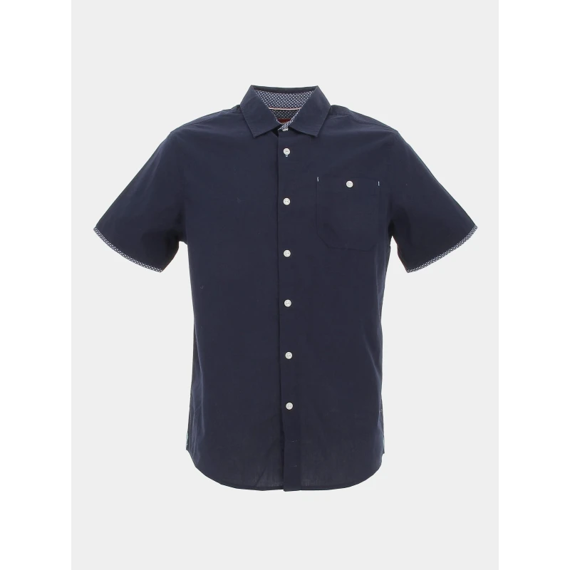 Chemise Manches Courtes Cory Uni Bleu Marine Homme - Oxbow 3 Chemise Manches Courtes Cory Uni Bleu Marine Homme - Oxbow