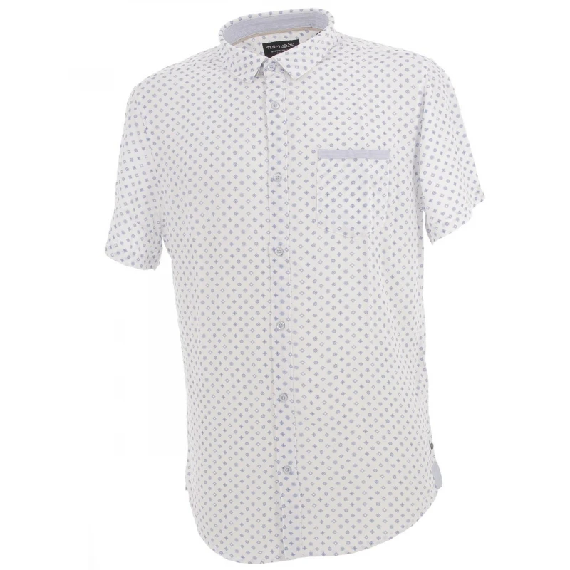 Chemise Manches Courtes Eldin Blanc Homme - Teddy Smith 3 Chemise Manches Courtes Eldin Blanc Homme - Teddy Smith