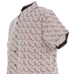 Chemise Manches Courtes Floral Rouge Homme - Rms 26 10 Chemise Manches Courtes Floral Rouge Homme - Rms 26 -TEDDY Vetements Magasin chemise manches courtes floral rouge homme rms 26 3