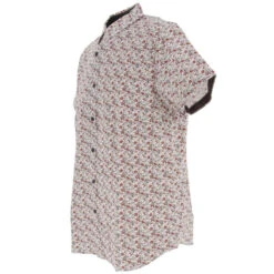 Chemise Manches Courtes Floral Rouge Homme - Rms 26 11 Chemise Manches Courtes Floral Rouge Homme - Rms 26 -TEDDY Vetements Magasin chemise manches courtes floral rouge homme rms 26 4