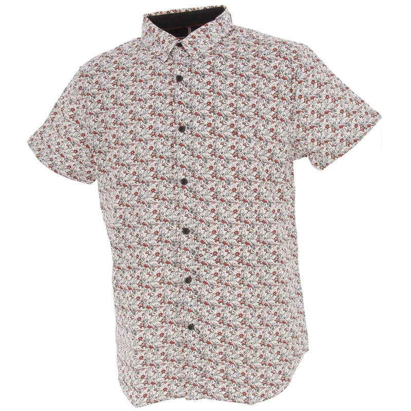Chemise Manches Courtes Floral Rouge Homme - Rms 26 3 Chemise Manches Courtes Floral Rouge Homme - Rms 26