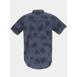 Chemise Manches Courtes Palmir Bleu Homme - Treeker 9 7 Chemise Manches Courtes Palmir Bleu Homme - Treeker 9 -TEDDY Vetements Magasin chemise manches courtes palmir bleu homme treeker 9 1