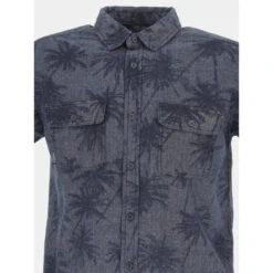 Chemise Manches Courtes Palmir Bleu Homme - Treeker 9 8 Chemise Manches Courtes Palmir Bleu Homme - Treeker 9 -TEDDY Vetements Magasin chemise manches courtes palmir bleu homme treeker 9 2