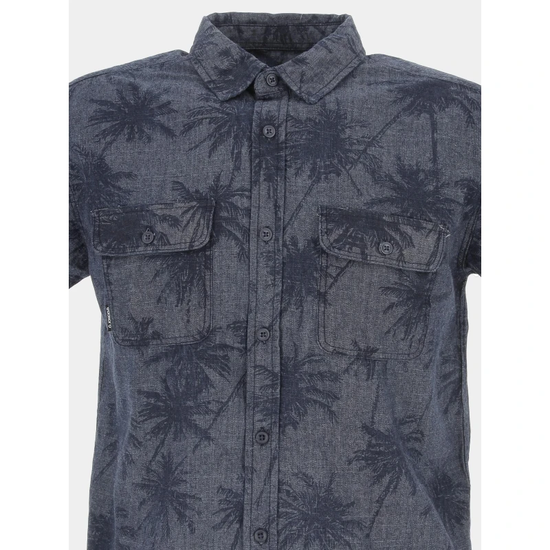 Chemise Manches Courtes Palmir Bleu Homme - Treeker 9 5 Chemise Manches Courtes Palmir Bleu Homme - Treeker 9 – Image 3