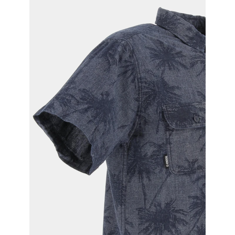 Chemise Manches Courtes Palmir Bleu Homme - Treeker 9 6 Chemise Manches Courtes Palmir Bleu Homme - Treeker 9 – Image 4