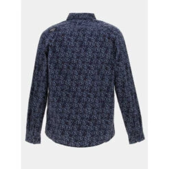 Chemise Manches Longues Bleu Marine Homme - Oxbow 8 Chemise Manches Longues Bleu Marine Homme - Oxbow -TEDDY Vetements Magasin chemise manches longues bleu marine homme oxbow 2