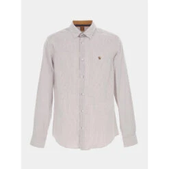 Chemise Manches Longues Classic Blanc Homme - Benson & Cherry