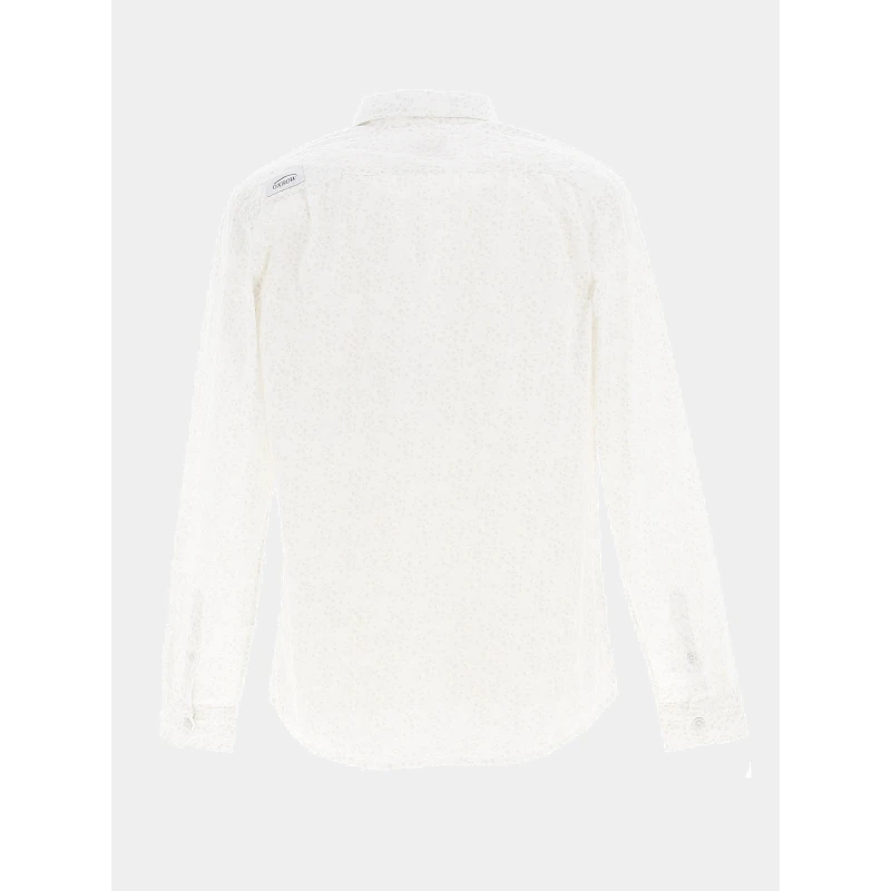 Chemise Manches Longues Imprimée Blanc Homme - Oxbow 5 Chemise Manches Longues Imprimée Blanc Homme - Oxbow – Image 3