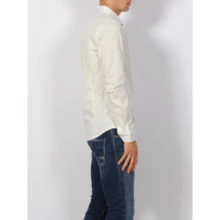 SUN VALLEY Chemise Manches Longues Logo Brodé Blanc Homme - Sunvalley -TEDDY Vetements Magasin chemise manches longues logo brode blanc homme sunvalley 2