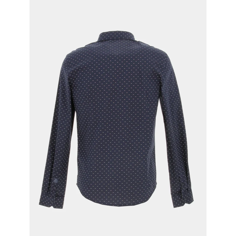 SUN VALLEY Chemise Manches Longues Logo Brodé Bleu Homme - Sunvalley 4 SUN VALLEY Chemise Manches Longues Logo Brodé Bleu Homme - Sunvalley – Image 2