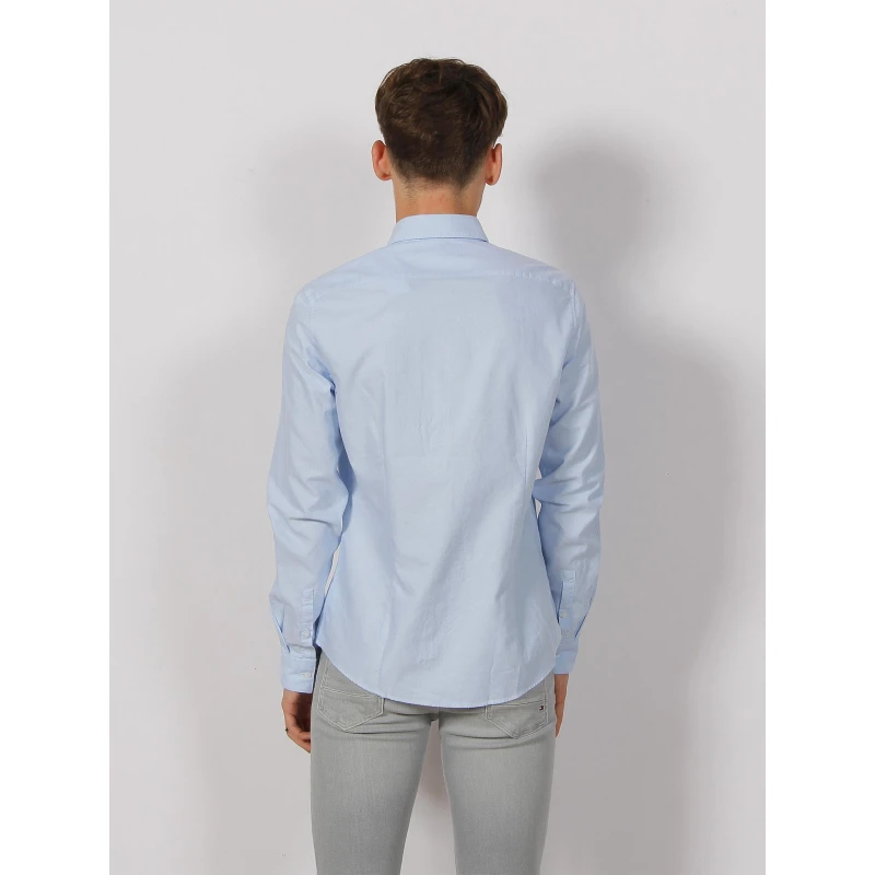 Chemise Manches Longues Oxford Bleu Clair Homme - Calvin Klein 4 Chemise Manches Longues Oxford Bleu Clair Homme - Calvin Klein – Image 2