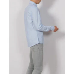 Chemise Manches Longues Oxford Bleu Clair Homme - Calvin Klein 8 Chemise Manches Longues Oxford Bleu Clair Homme - Calvin Klein -TEDDY Vetements Magasin chemise manches longues oxford bleu clair homme calvin klein 2