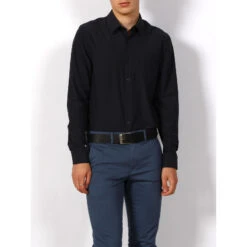 Chemise Manches Longues Sunset Tech Bleu Marine Homme - Guess