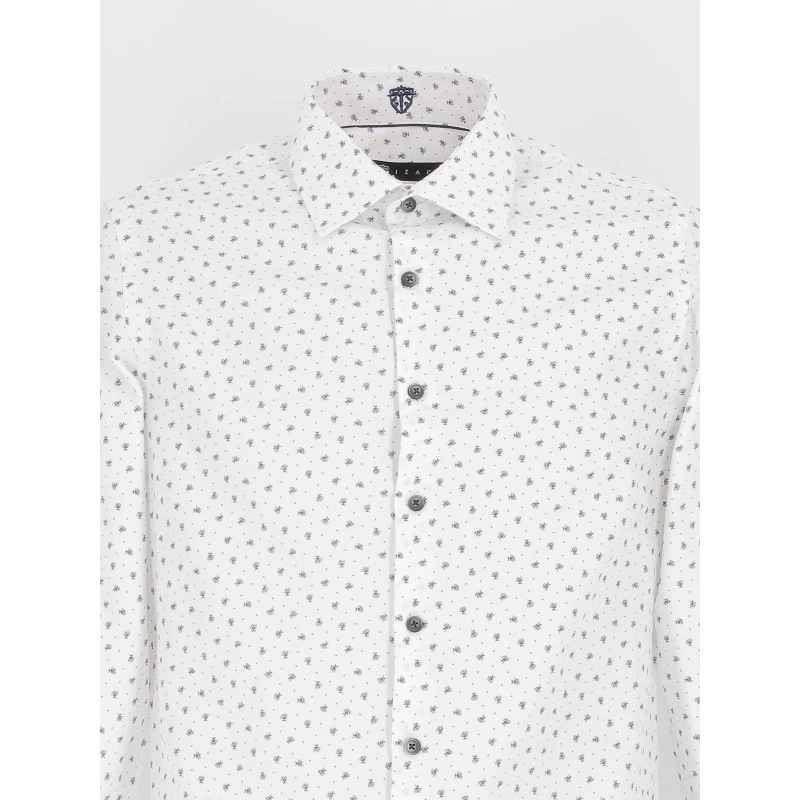 Chemise Matt Blanc Bleu Homme - Izac 5 Chemise Matt Blanc Bleu Homme - Izac – Image 3