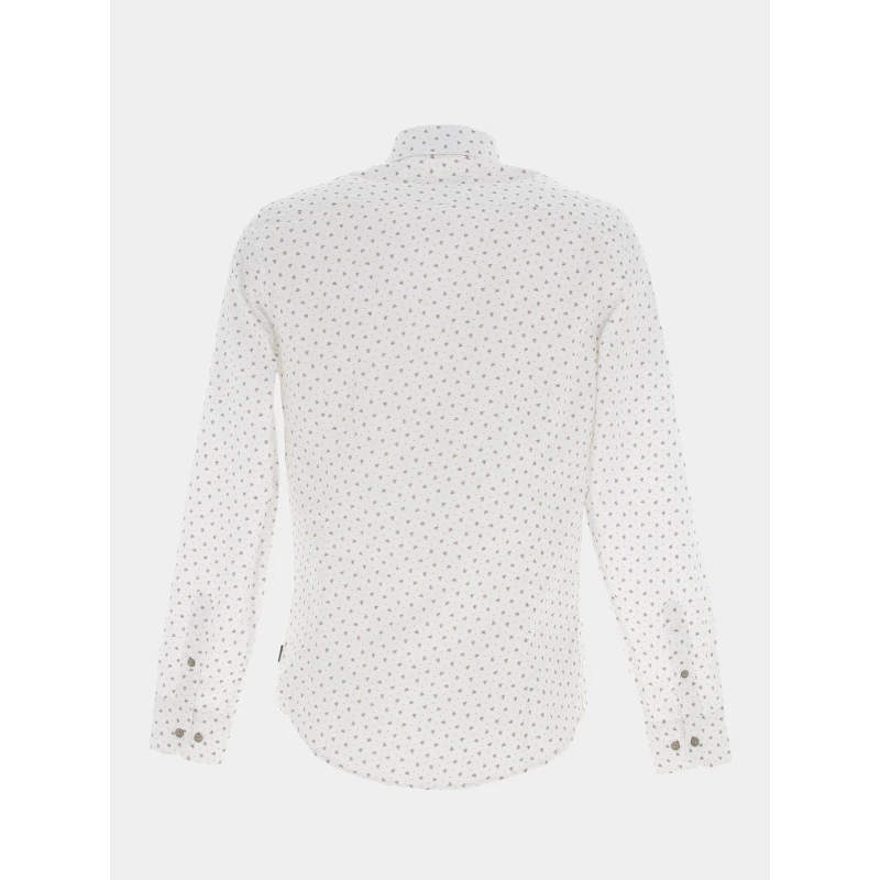 Chemise Matt Blanc Camel Homme - Izac 4 Chemise Matt Blanc Camel Homme - Izac – Image 2