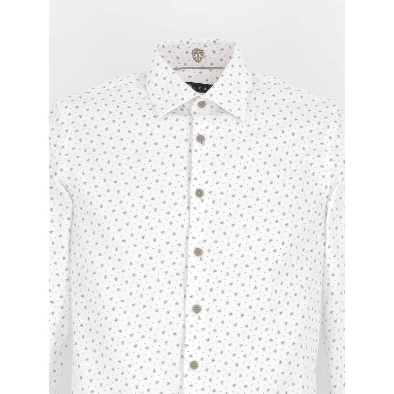 Chemise Matt Blanc Camel Homme - Izac 5 Chemise Matt Blanc Camel Homme - Izac – Image 3