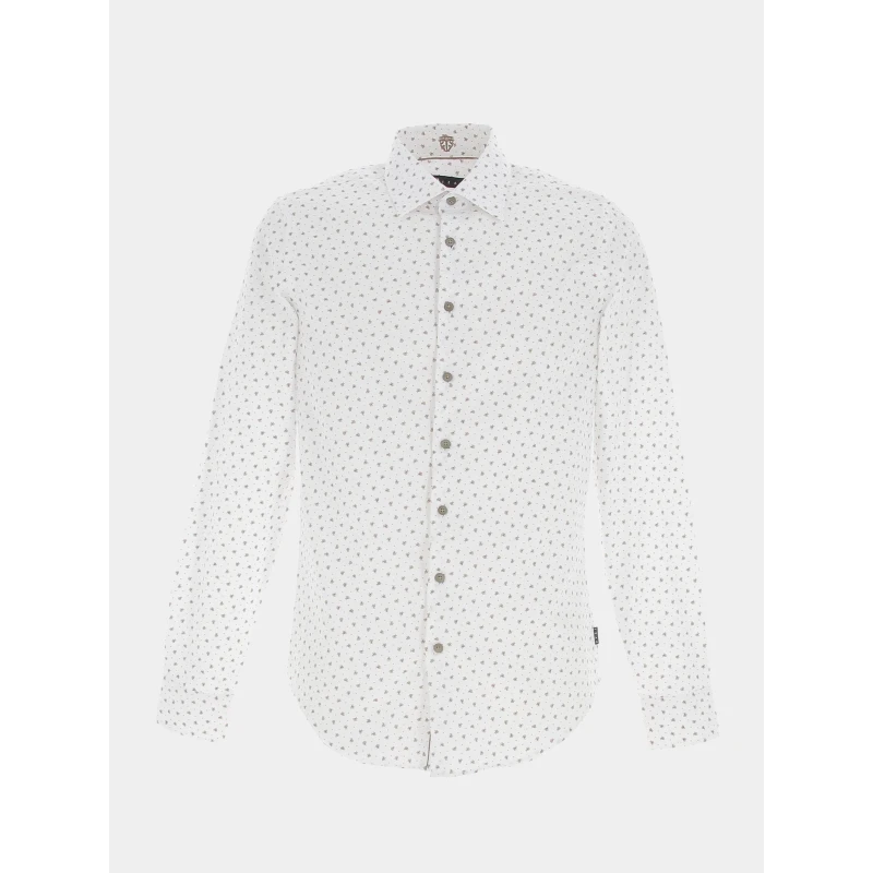 Chemise Matt Blanc Camel Homme - Izac 3 Chemise Matt Blanc Camel Homme - Izac