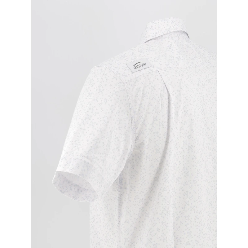 Chemise Micro Imprimés Cheprim Blanc Homme - Oxbow 5 Chemise Micro Imprimés Cheprim Blanc Homme - Oxbow – Image 3