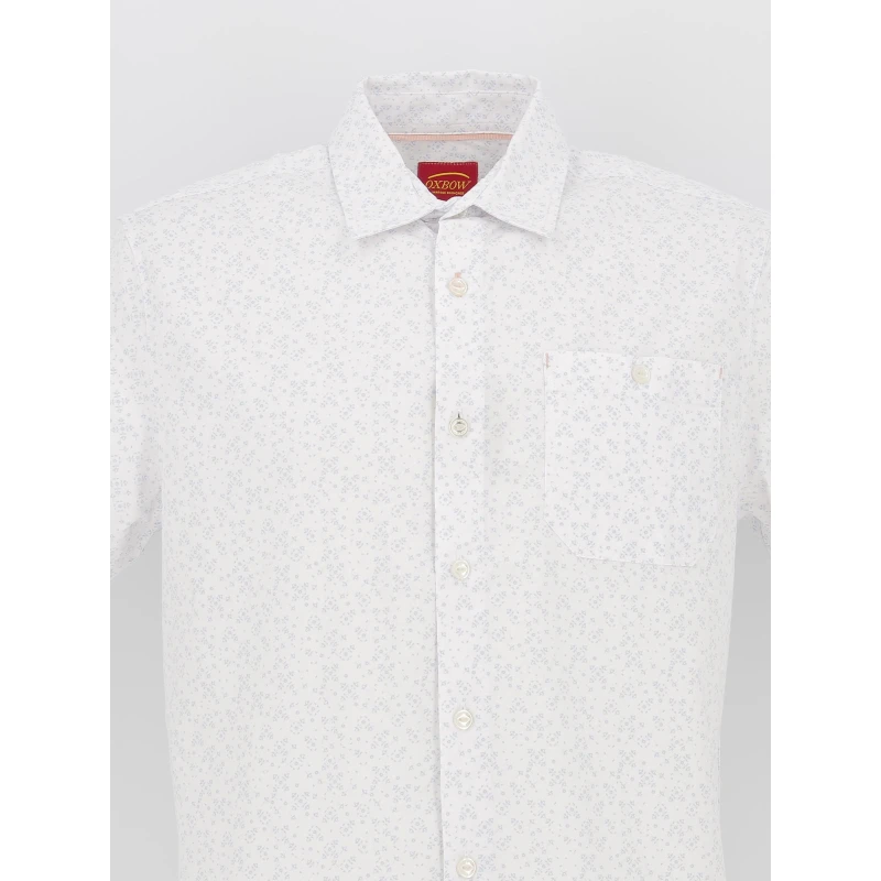Chemise Micro Imprimés Cheprim Blanc Homme - Oxbow 6 Chemise Micro Imprimés Cheprim Blanc Homme - Oxbow – Image 4