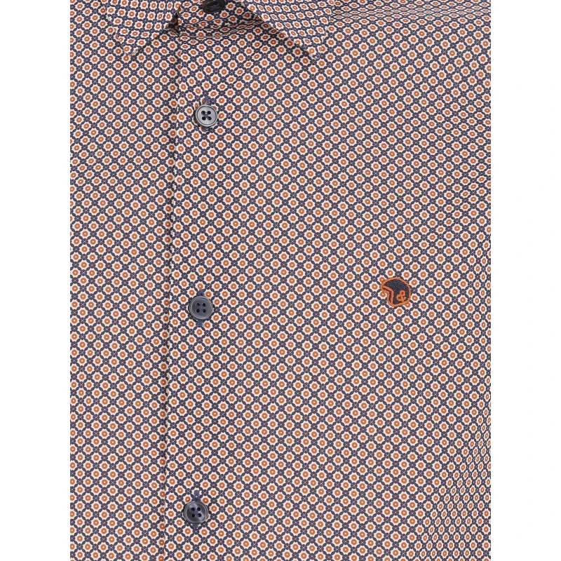 Chemise Ml Classic Fleurs Marine Homme - Benson & Cherry 6 Chemise Ml Classic Fleurs Marine Homme - Benson & Cherry – Image 4