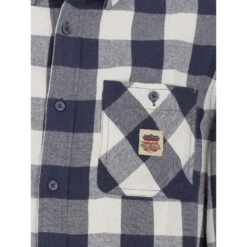 Chemise à Carreaux Plaid Bleu Marine Homme - Von Dutch 9 Chemise à Carreaux Plaid Bleu Marine Homme - Von Dutch -TEDDY Vetements Magasin chemise plaid bleu marine homme von dutch 3