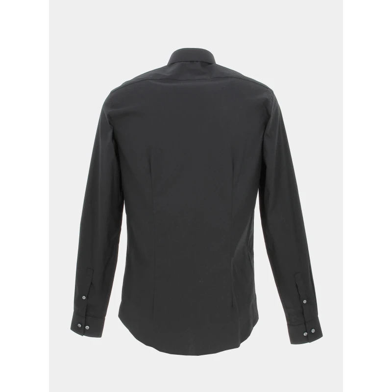 Chemise Slim Manches Longues Poplin Noir Homme - Calvin Klein 4 Chemise Slim Manches Longues Poplin Noir Homme - Calvin Klein – Image 2