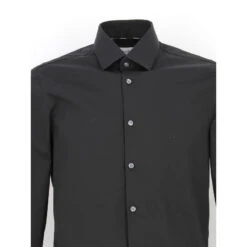 Chemise Slim Manches Longues Poplin Noir Homme - Calvin Klein 8 Chemise Slim Manches Longues Poplin Noir Homme - Calvin Klein -TEDDY Vetements Magasin chemise slim manches longues poplin noir homme calvin klein 2