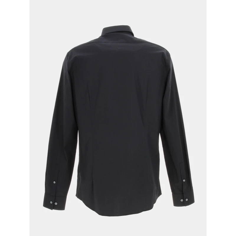 Chemise Slim Poplin Noir Homme - Calvin Klein 4 Chemise Slim Poplin Noir Homme - Calvin Klein – Image 2