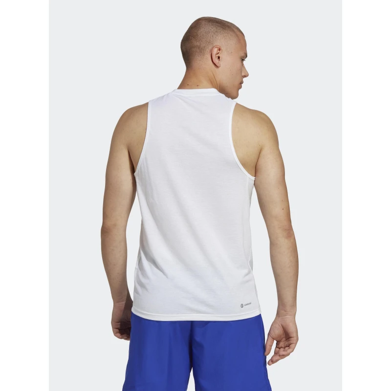 Débardeur De Sport Training Essential Blanc Homme - Adidas 4 Débardeur De Sport Training Essential Blanc Homme - Adidas – Image 2