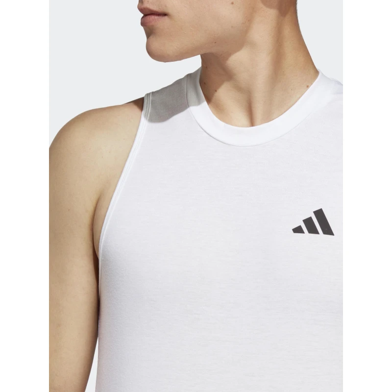 Débardeur De Sport Training Essential Blanc Homme - Adidas 6 Débardeur De Sport Training Essential Blanc Homme - Adidas – Image 4