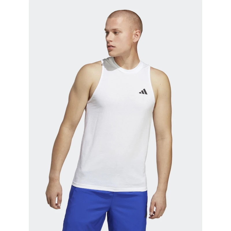 Débardeur De Sport Training Essential Blanc Homme - Adidas 3 Débardeur De Sport Training Essential Blanc Homme - Adidas