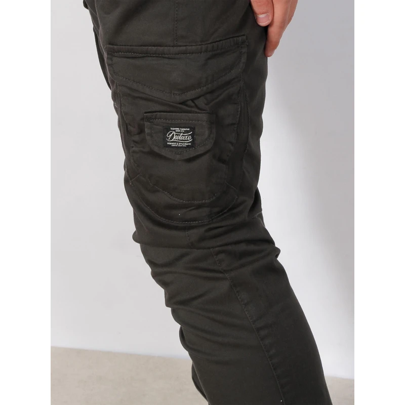 Pantalon Cargo Garden Gris Anthracite Homme - Deeluxe 6 Pantalon Cargo Garden Gris Anthracite Homme - Deeluxe – Image 4