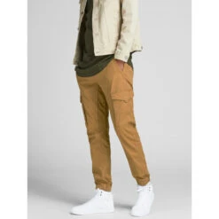 Pantalon Cargo Multi-poches Flake Marron Homme - Jack & Jones