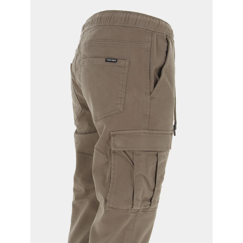 Pantalon Cargo Pikers Kaki Homme - Teddy Smith 6 Pantalon Cargo Pikers Kaki Homme - Teddy Smith – Image 4