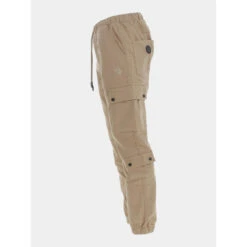 Pantalon Cargo Resseré Beige Homme - Project X Paris -TEDDY Vetements Magasin pantalon cargo ressere beige homme project x paris 2
