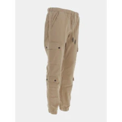 Pantalon Cargo Resseré Beige Homme - Project X Paris -TEDDY Vetements Magasin pantalon cargo ressere beige homme project x paris 3
