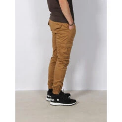 Pantalon Cargo Resserré Garden Marron Homme - Deeluxe -TEDDY Vetements Magasin pantalon cargo resserre garden marron homme deeluxe 2