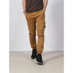 Pantalon Cargo Resserré Garden Marron Homme - Deeluxe