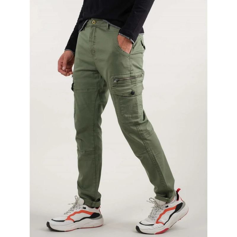 Pantalon Cargo Zippé Danakil Kaki Homme - Deeluxe 4 Pantalon Cargo Zippé Danakil Kaki Homme - Deeluxe – Image 2