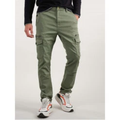 Pantalon Cargo Zippé Danakil Kaki Homme - Deeluxe