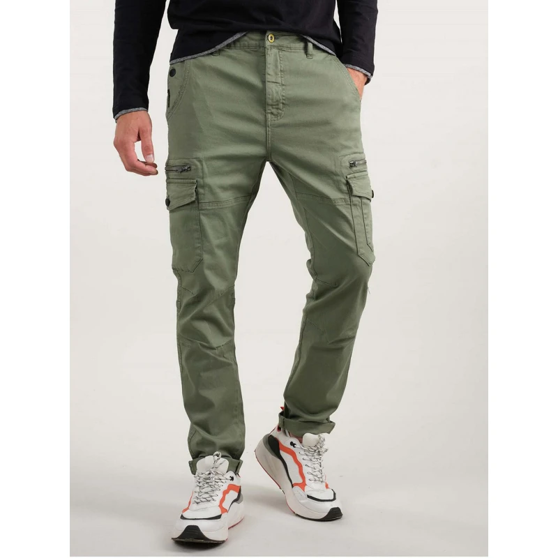 Pantalon Cargo Zippé Danakil Kaki Homme - Deeluxe 3 Pantalon Cargo Zippé Danakil Kaki Homme - Deeluxe