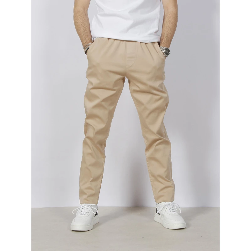 Pantalon Chino 734 Mastic Beige Homme - Serge Blanco 5 Pantalon Chino 734 Mastic Beige Homme - Serge Blanco – Image 3