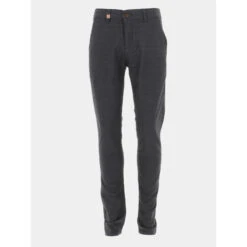 Pantalon Chino à Carreaux Jack Noir Homme - Benson & Cherry