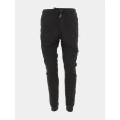 Pantalon Chino Cargo Resséré Noir Homme - Benson & Cherry